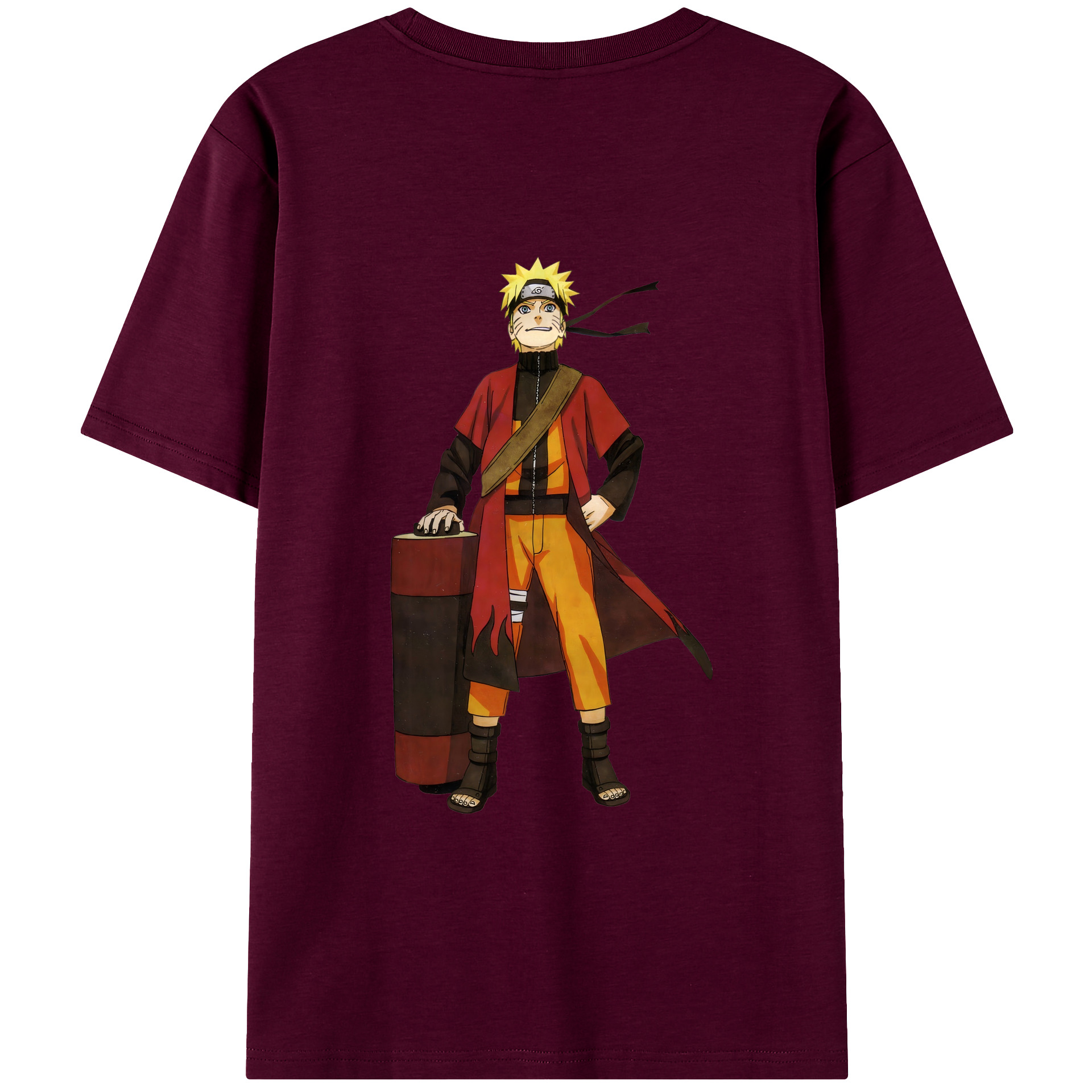 （画像用） NARUTO -ナルト- うずまき ナルト Uzumaki Naruto レディース半袖Tシャツ(バックプリント)